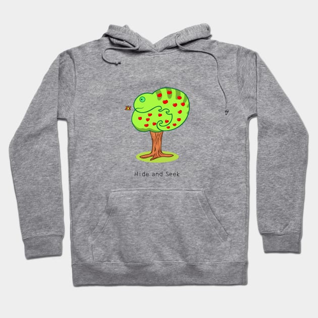 cute chameleon Hoodie by wordspotrayal